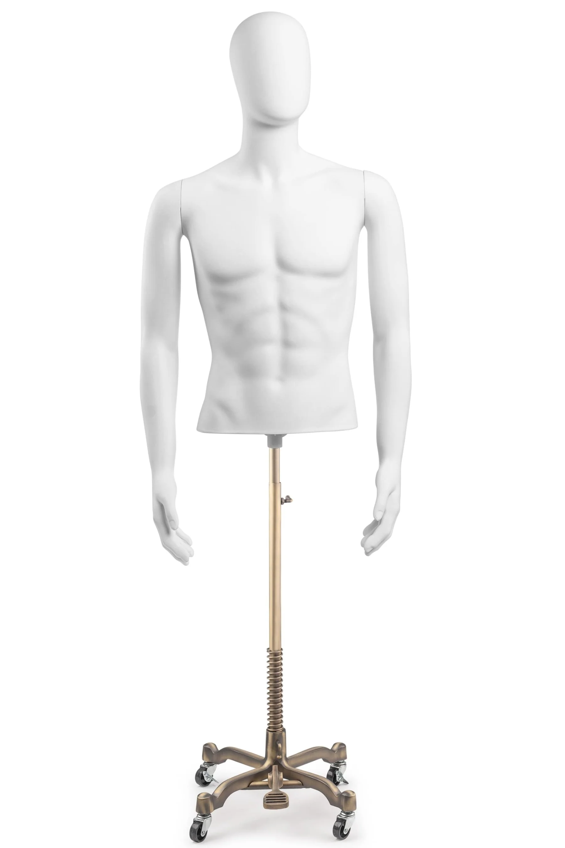 Male Egghead Torso Mannequin with Removable Arms - Image 188