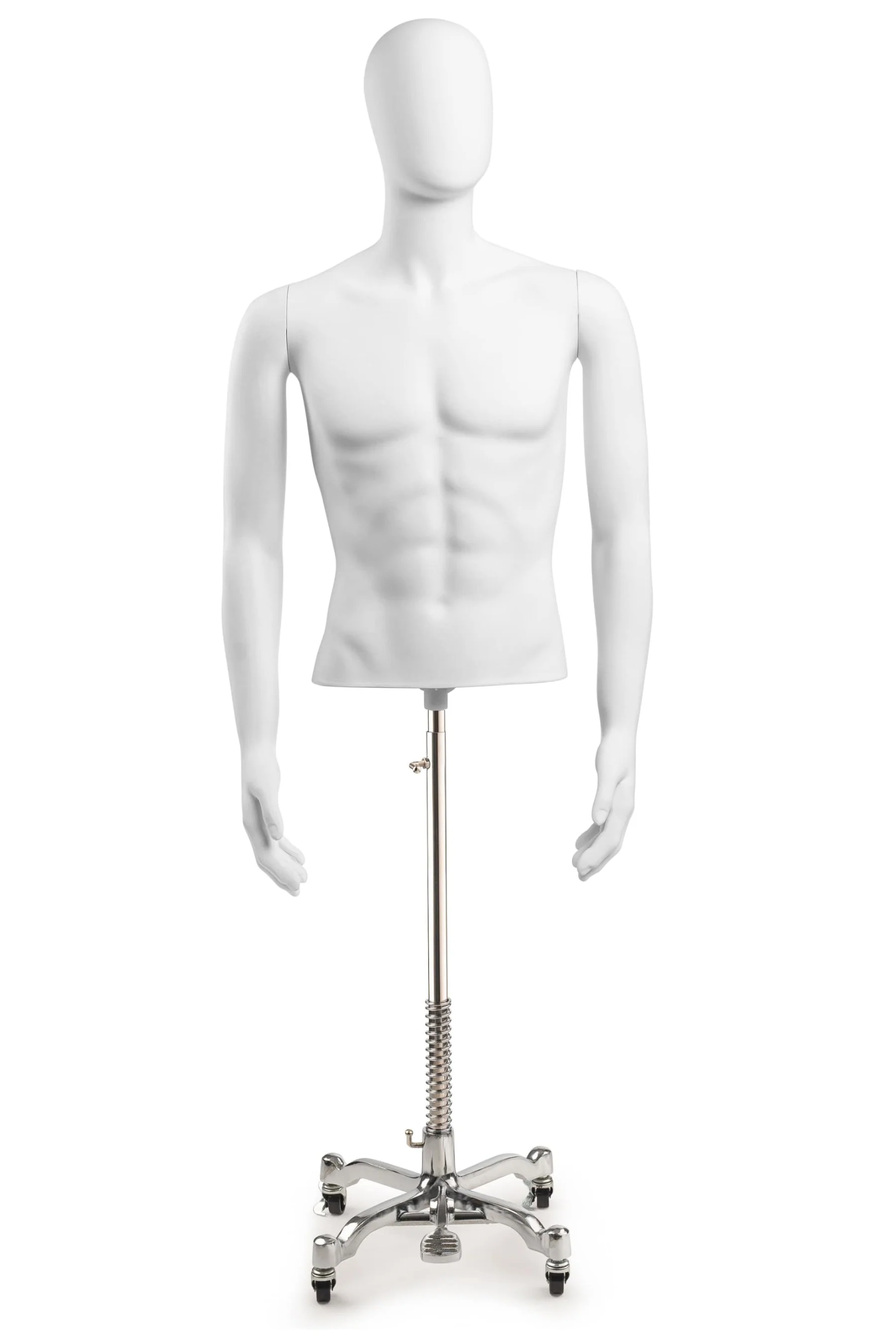 Male Egghead Torso Mannequin with Removable Arms - Image 192