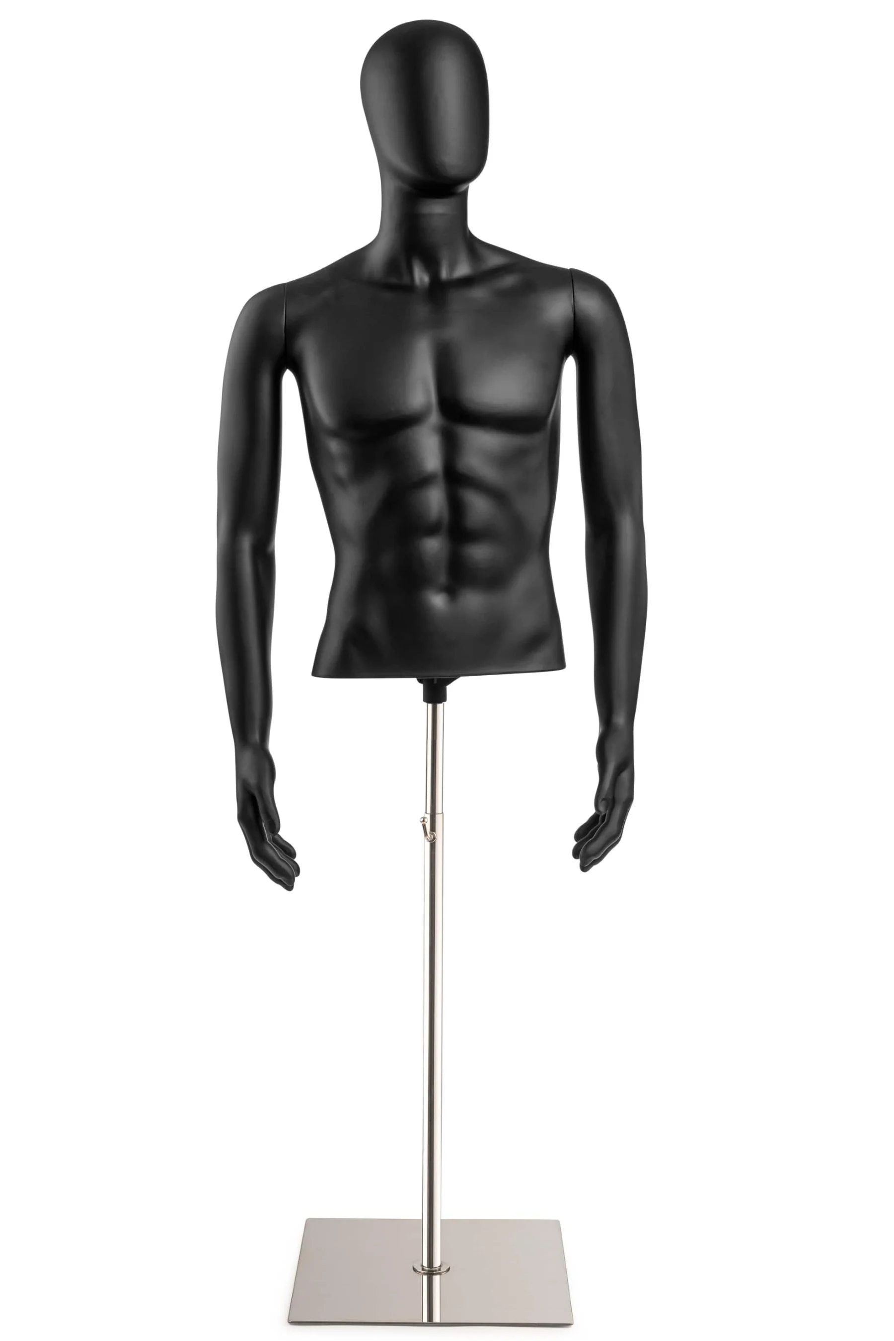Male Egghead Torso Mannequin with Removable Arms - Image 8