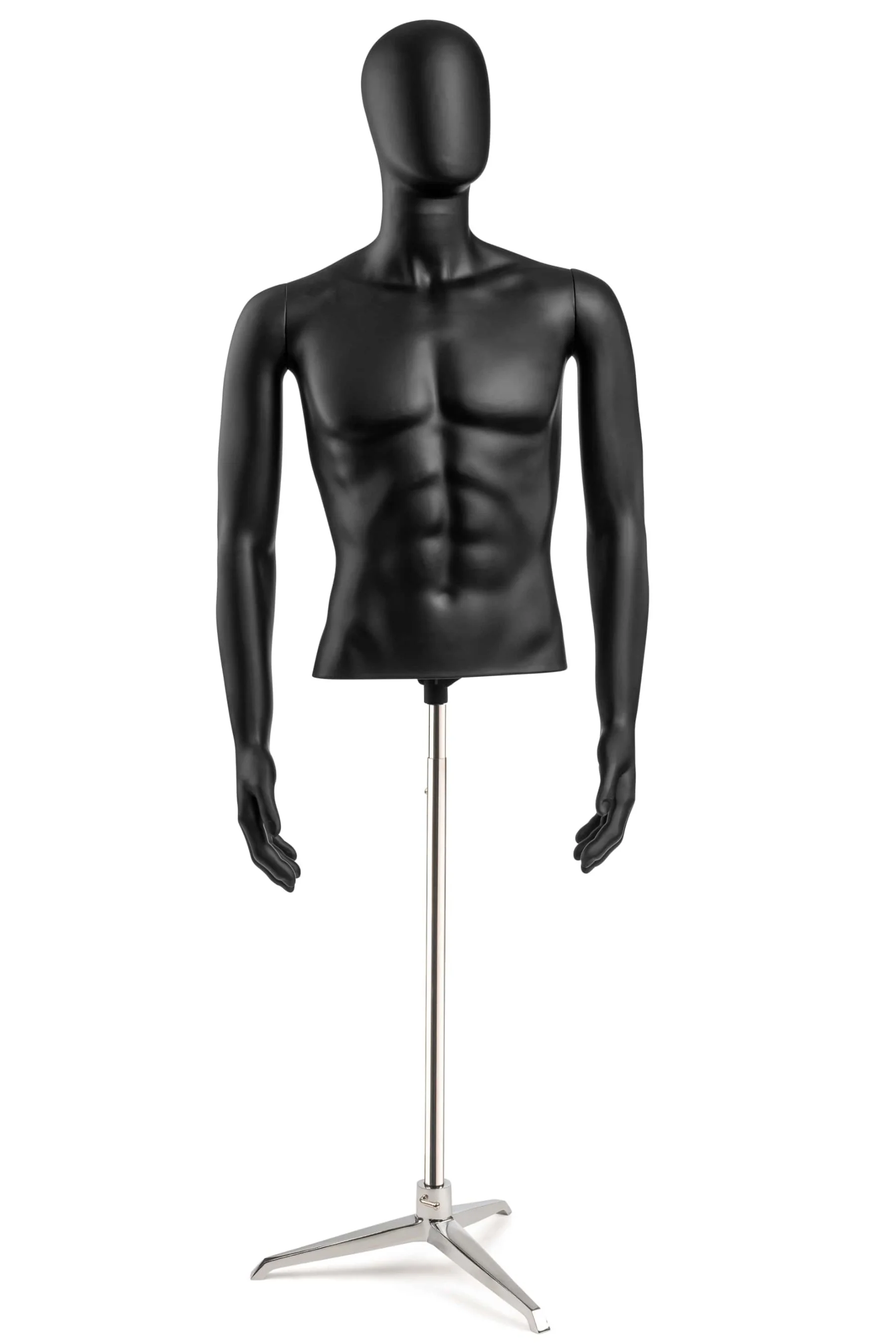 Male Egghead Torso Mannequin with Removable Arms - Image 9