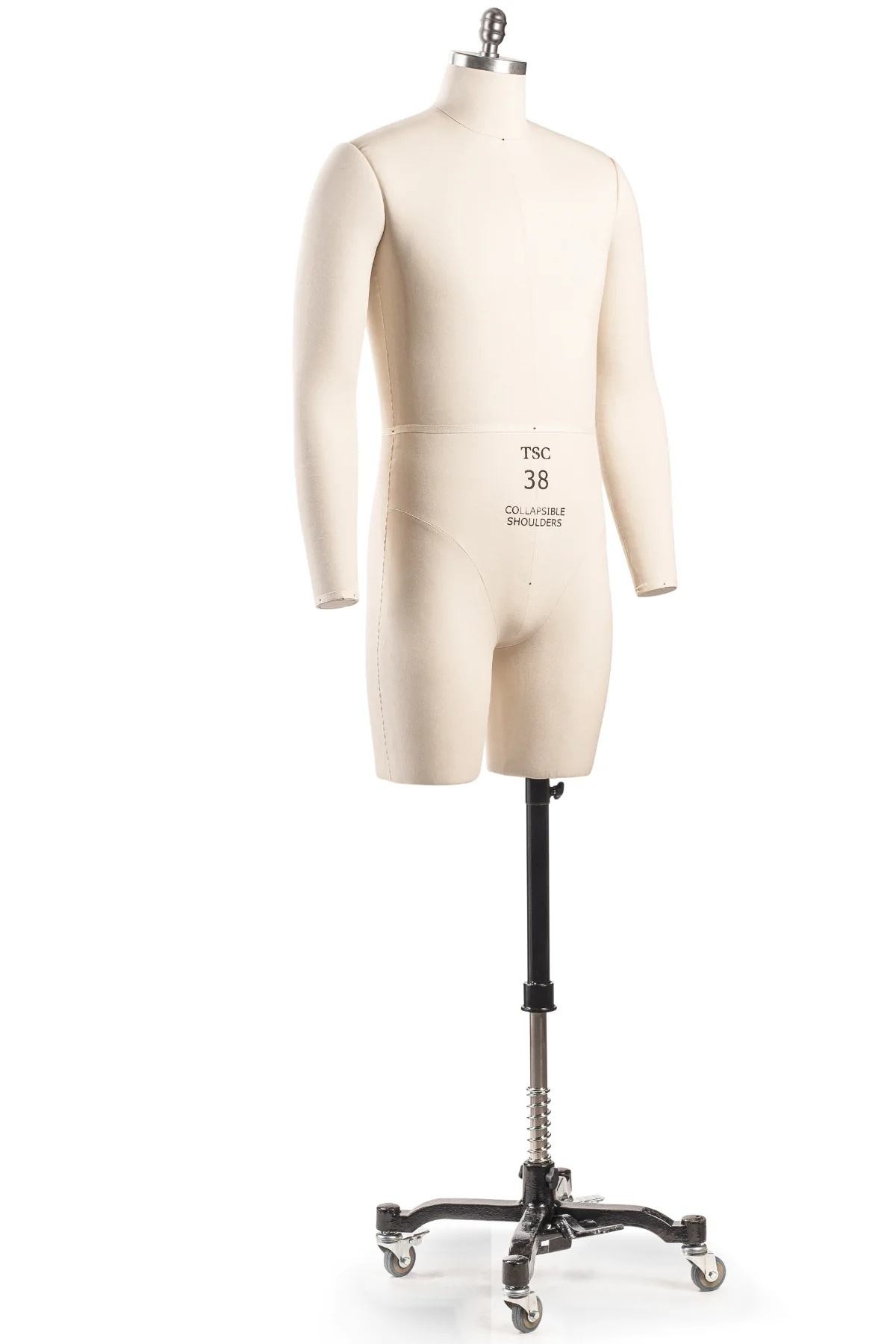 Professional Male 3/4 Body Dress Form w/ Collapsible Shoulders - Image 3